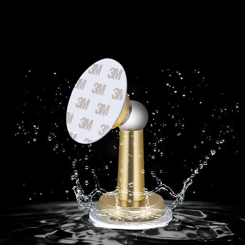 Stainless Steel Magnetic Door Stop Shock Absorbent Door Stopper, Door Holder Doorstop, 3M Double-Sided Adhesive Tape No Need to Dril