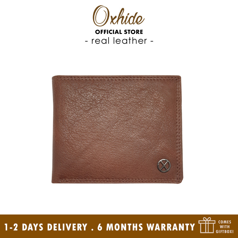 Men Wallet with Coin Pouch - Full Grain Leather Wallet - Bifold Wallet - Brown /Black Wallet -  J0018 Oxhide- Excellent Christmas Gift Idea