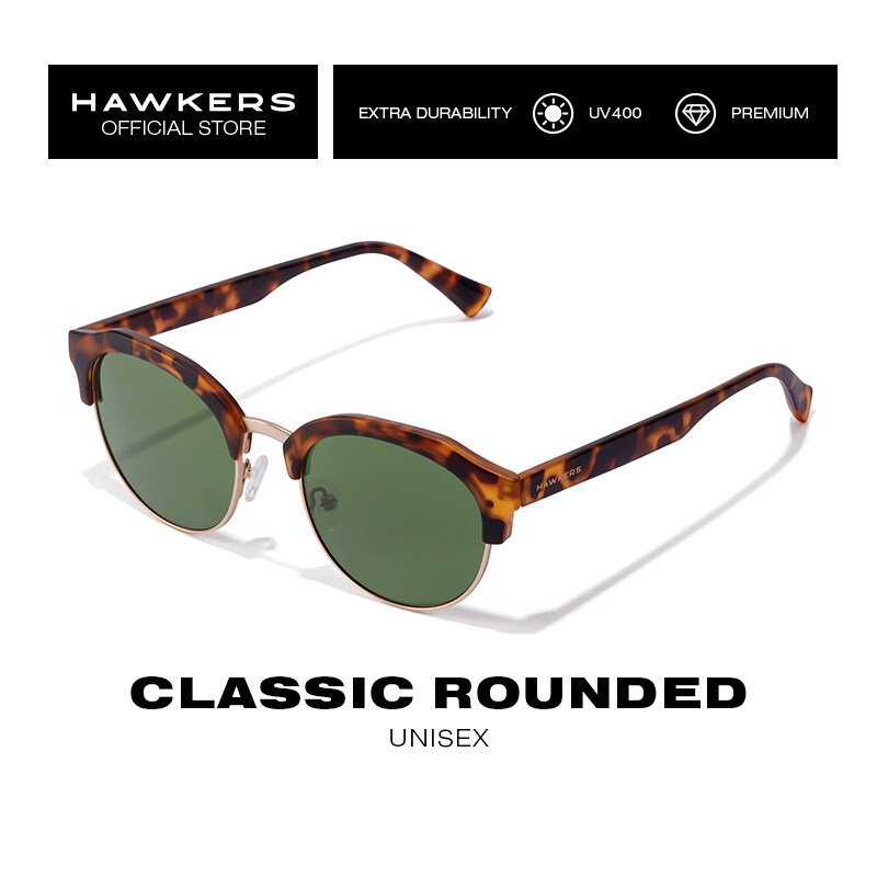 Hawkers - CLASSIC ROUNDED Sunglasses Green UV400 Men Women HCLR20CET0