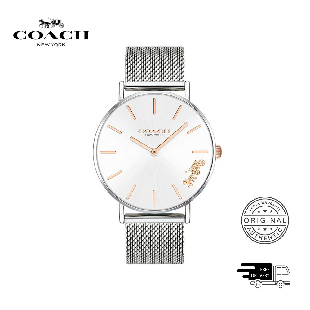Coach Audrey Silver White Women's Watch 14503124