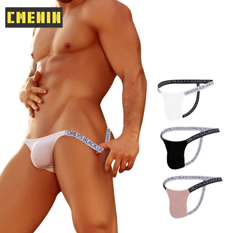 CMENIN ORLVS (1 Pieces) Modal Sexy Men Underwear thongs Mens Jockstrap Breathable Soft Thongs And G strings Splice OR6107