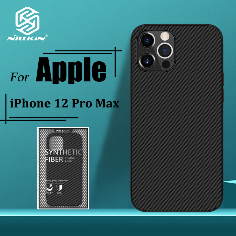 Nillkin for iPhone 12 / 12 Pro / 12 mini / 12 Pro Max Hard Case, Synthetic fiber + PP Plastic Phone Cases Carbon Cover