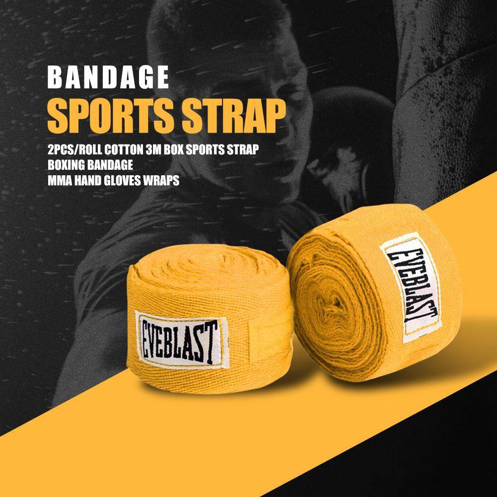 [HOSPORT] 2pcs/roll Cotton 3m Box Sports Strap Boxing Bandage Sanda Muay Thai MMA Taekwondo Hand Gloves Wraps