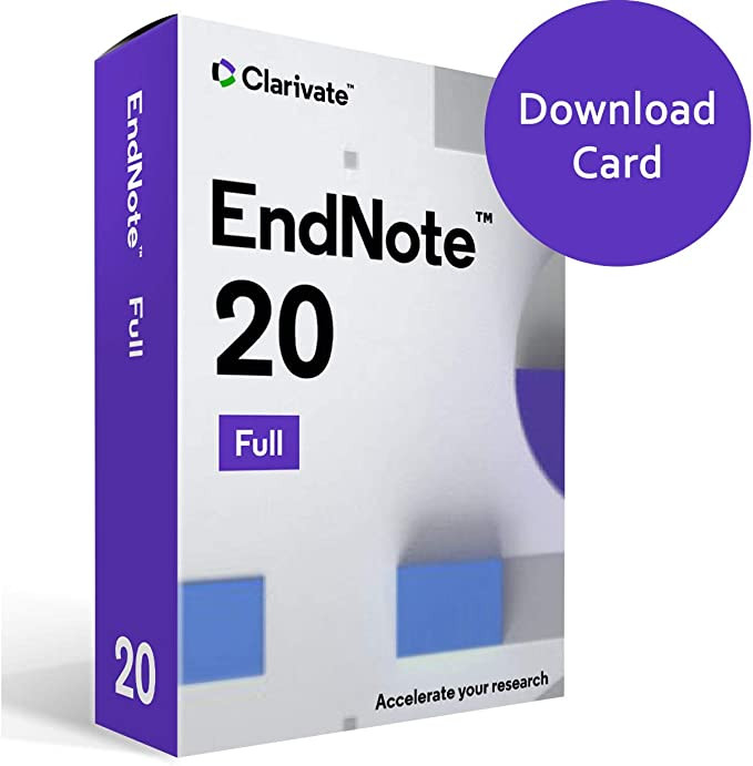 Endnote 20 Reference Management Software Full Version {Download Card)